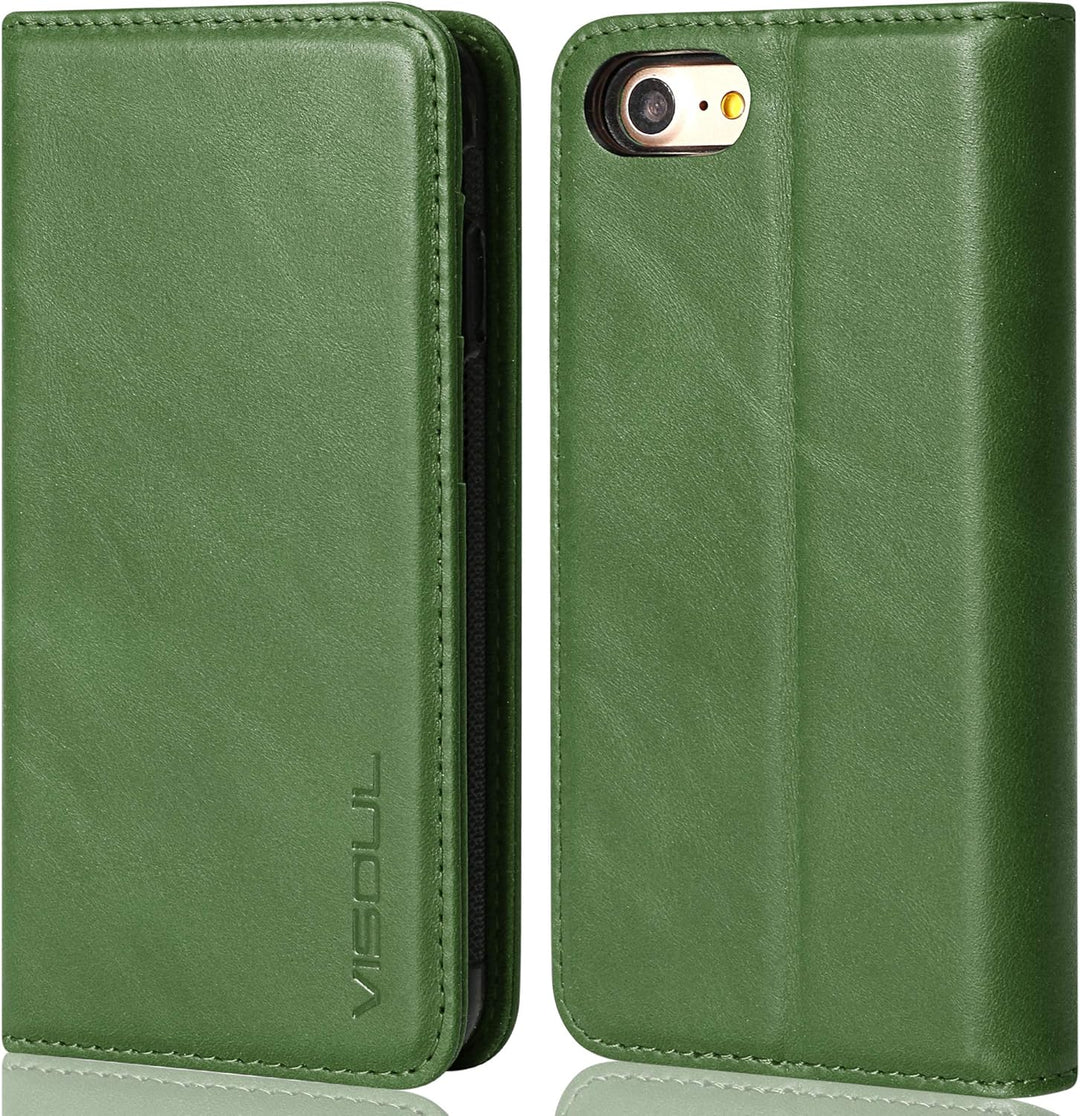 VISOUL iPhone SE 2022/2020 Hülle, iPhone 8/7 Handyhülle,Stossfeste Schutzhülle [Erstklassiges Rindsl