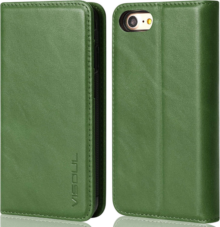 VISOUL iPhone SE 2022/2020 Hülle, iPhone 8/7 Handyhülle,Stossfeste Schutzhülle [Erstklassiges Rindsl