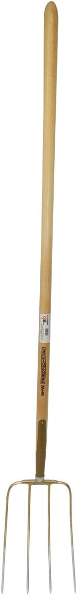 SHW-FIRE 59199 Dunggabel 4 Zinken mit Schienenzwinge und Stiel