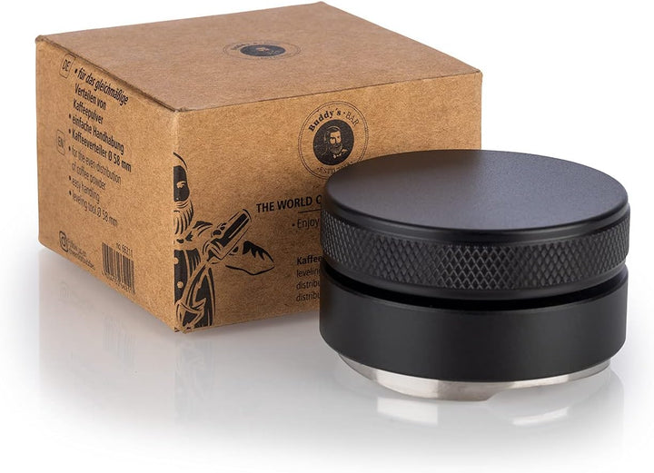 Buddy´s Bar - Barista Edition, Kaffeeverteiler/Leveler, Ø 58 mm Base, H: 3,5 cm, Nivellierwerkzeug f