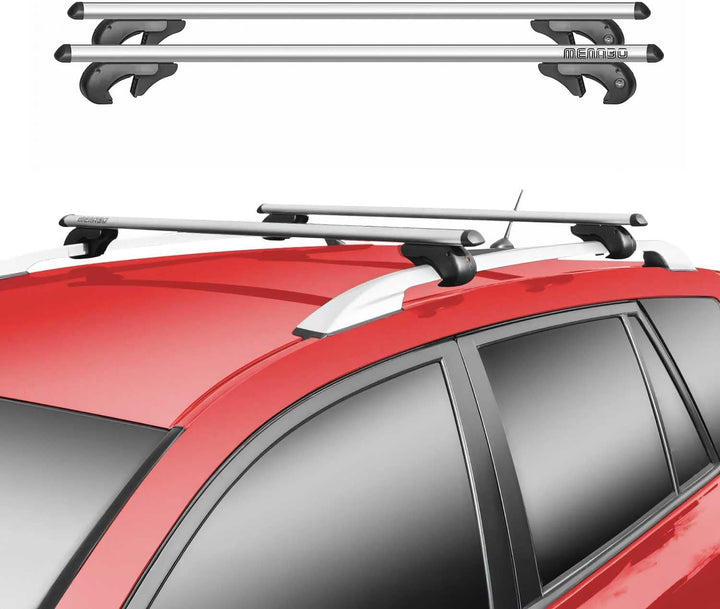 Menabo Dachträger Gepäckträger kompatibel mit Citroen C3 Picasso 2008-17 90kg TÜV Alu Grau C3 Picass