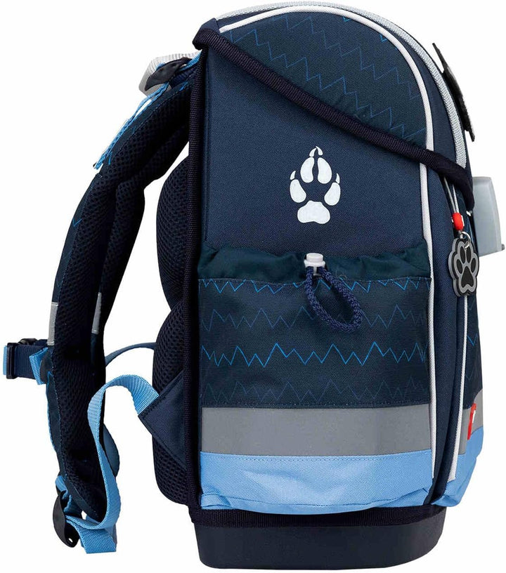 Belmil Classy Plus Schulranzen Set 6-teilig mit extra Schlüsselanhänger (405-78AG/S/K) (Wolves), Wol