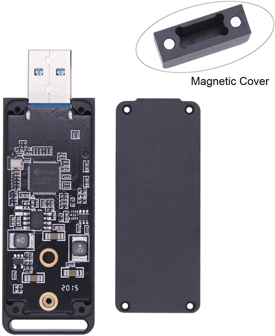 Xiwai USB 3.1 Gen2 10 Gbit/s auf NVME PCI-E M-Key Solid State Drive Externes Gehäuse 2230/2242 mm