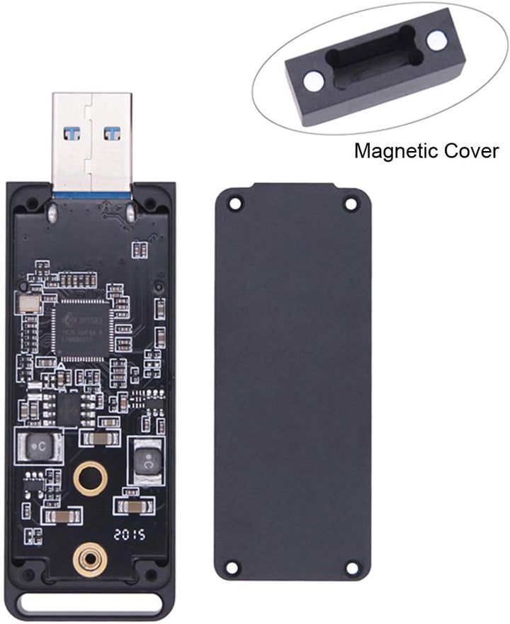 Xiwai USB 3.1 Gen2 10 Gbit/s auf NVME PCI-E M-Key Solid State Drive Externes Gehäuse 2230/2242 mm