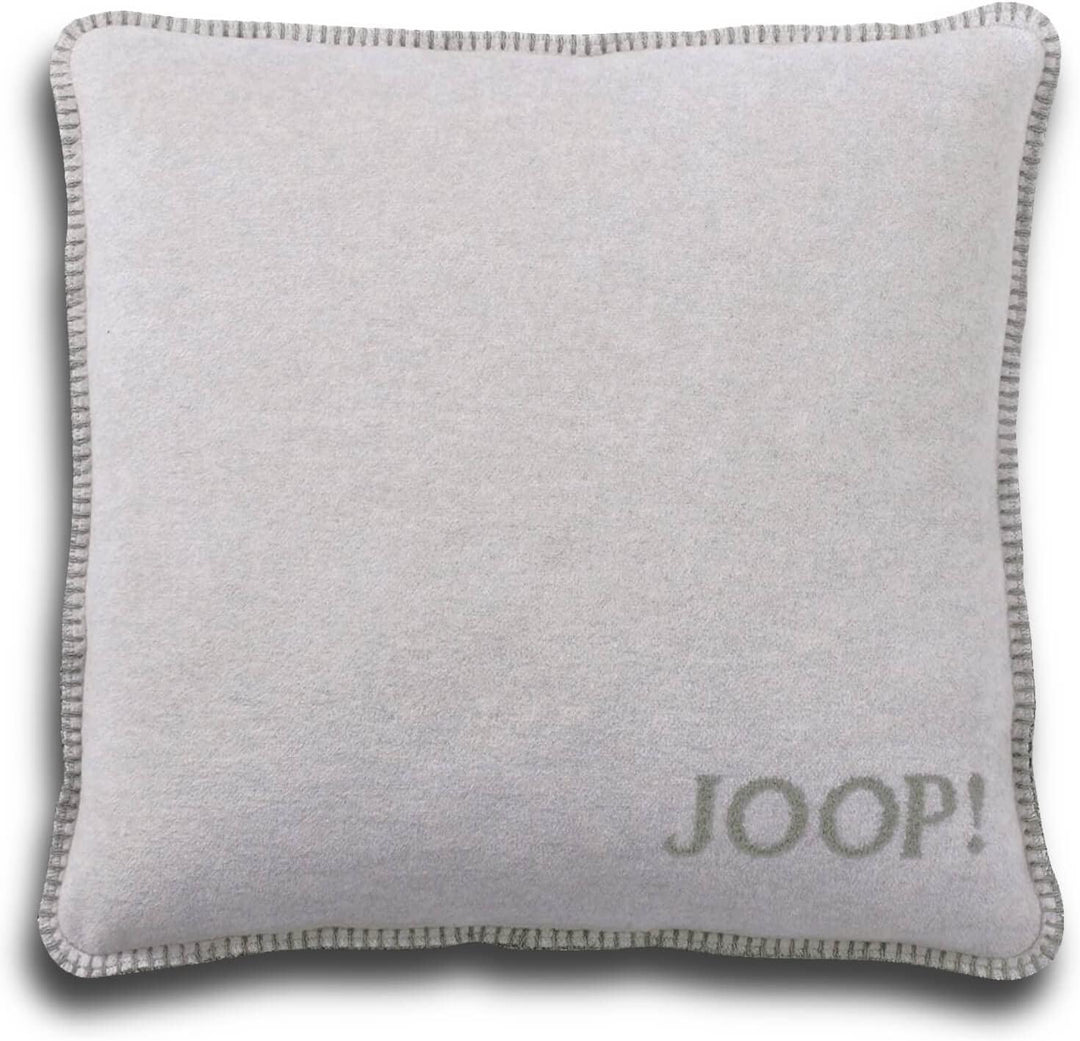 Joop, Kissenhülle Uni Doubleface Silber-Jade Baumwolle/Polyacryl, Masse: 50cm x 50cm, 758958 50 x 50
