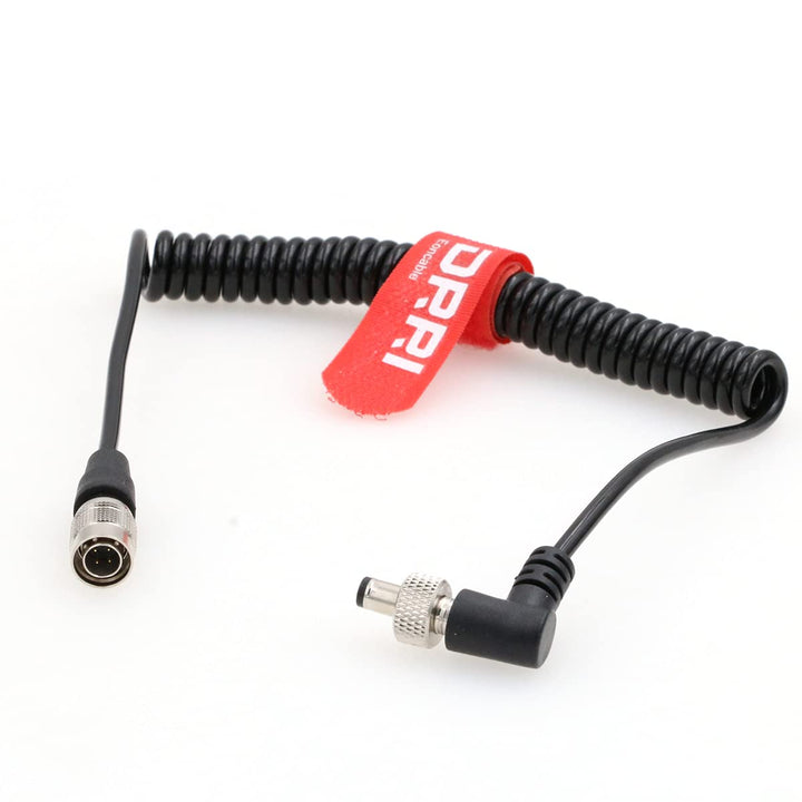 DRRI Spiralkabel für Video-Geräte PIX-E5 PIX-E7 PIX-E5H (4-polig, Hirose auf Verriegelung, 2,1 mm Gl