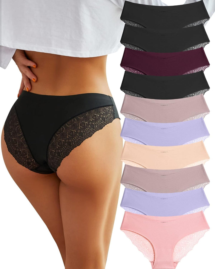 BeReady Nahtlose Unterwäsche Damen Unterhosen Damen Nahtlos Spitze Brazilian Slip Sexy Soft Hipster