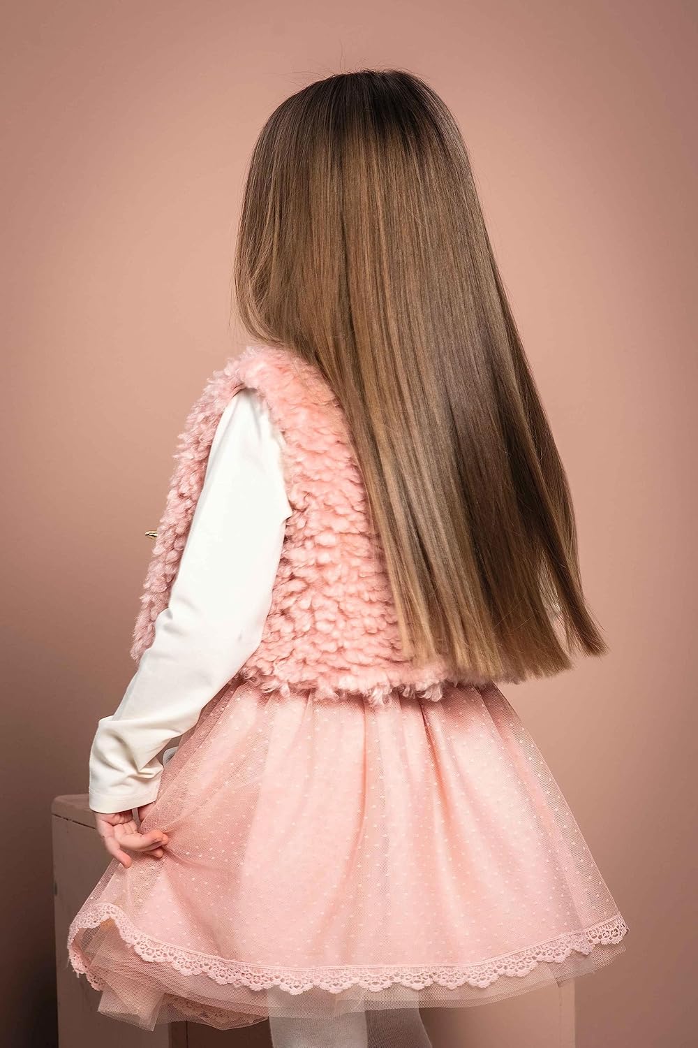 Steiff Mädchen Bolero Weste 104 Mellow Rose, 104 Mellow Rose