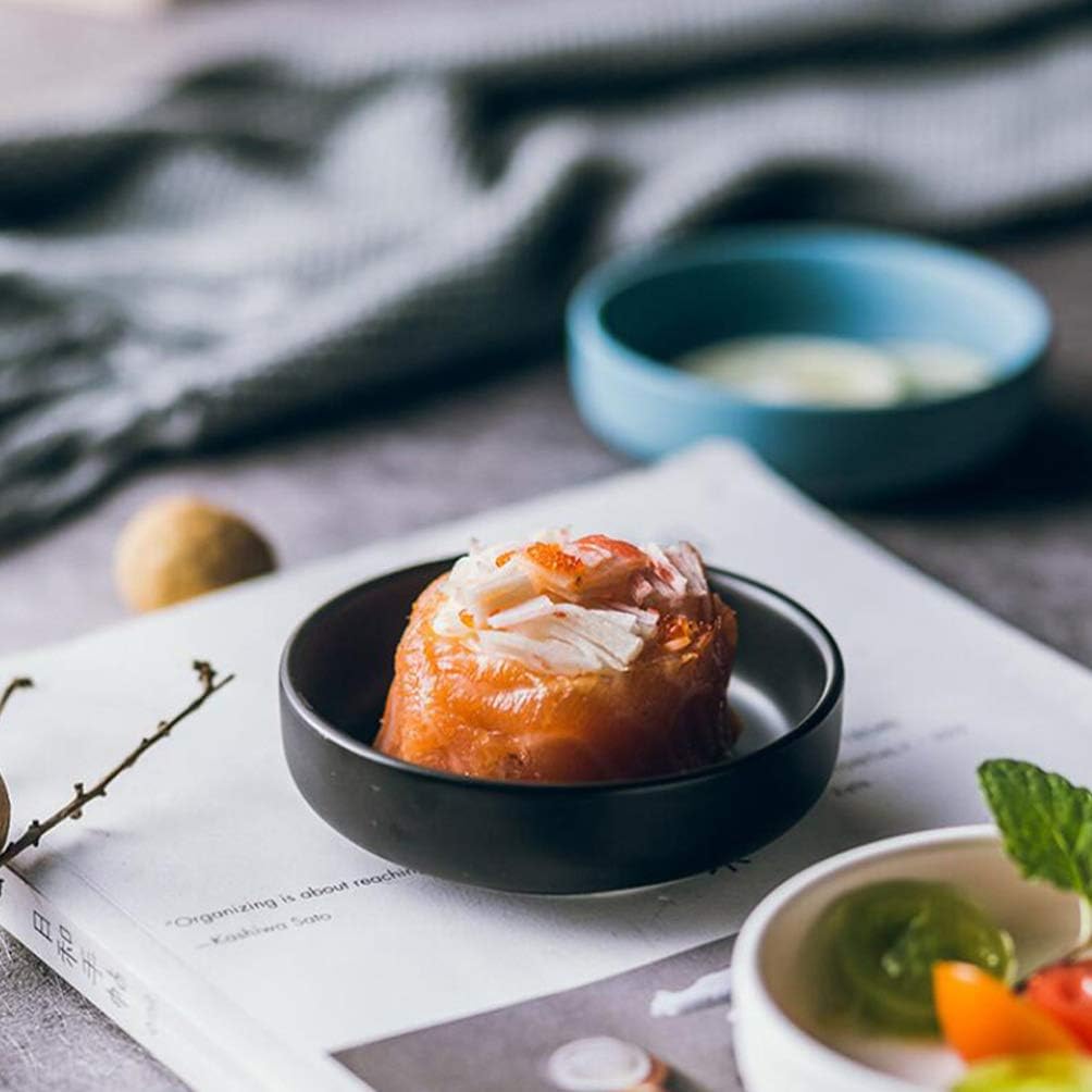 HEMOTON Dipschalen Keramik Saucenschälchen Sushi Soja Saucen Sojasauce Ketchup Gewürz Veginer Dipsch