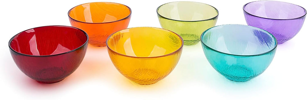 Excelsa Scratch - 1 Set mit 6 Schalen, Glas, mehrfarbig