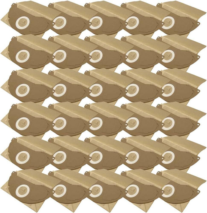 30 Industrie- Baustellen- Gewerbe- Heavy Papier Staubsaugerbeutel kompatibel für Kärcher A 2003, 6.9