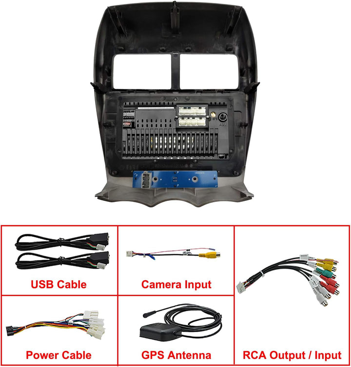 LEXXSON Autoradio für Mitsubishi ASX 2013-2019 | 10 Zoll Touchscreen Android 10.1 AM FM RDS Radio GP