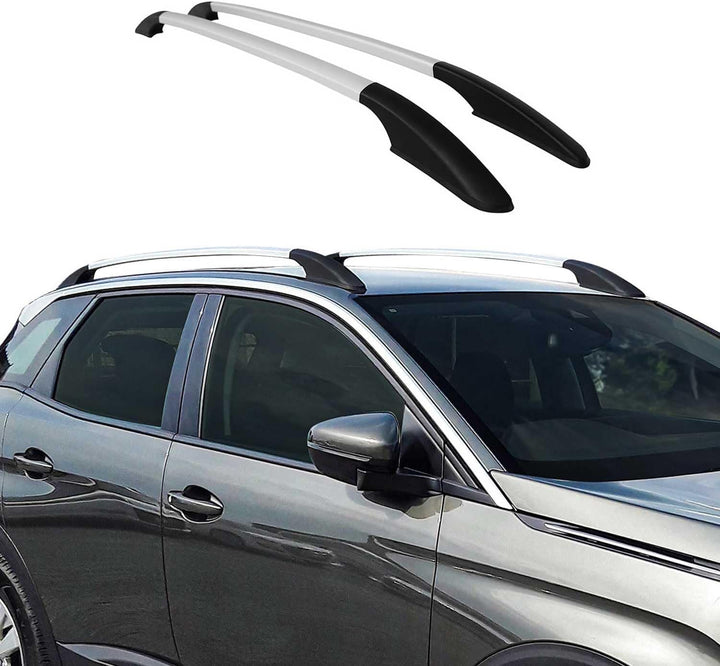 Aluminium Dachreling kompatibel mit Toyota Hilux 2005-2015 Grau Relingträger