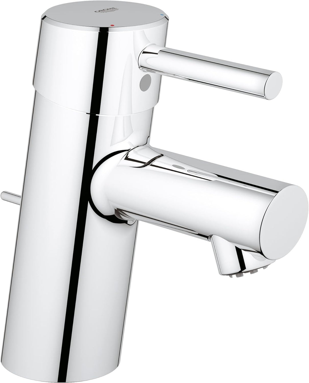 GROHE Concetto Einhand-Waschtischbatterie, Niederdruck für offene Warmwasserbereiter 23060001 S zugs