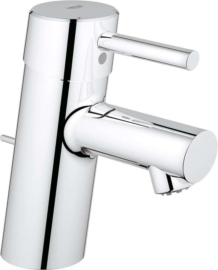 GROHE Concetto Einhand-Waschtischbatterie, Niederdruck für offene Warmwasserbereiter 23060001 S zugs