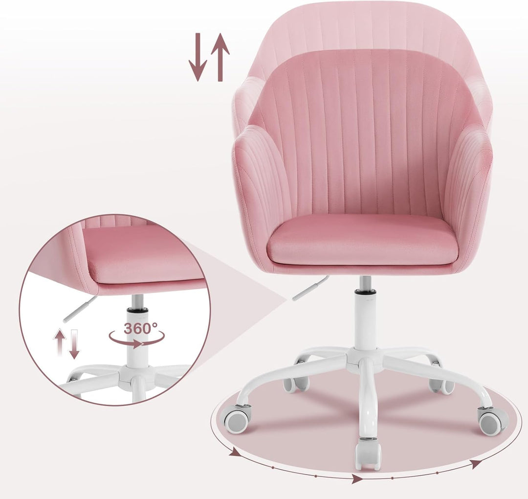 WOLTU Schreibtischstuhl, Bürostuhl ergonomisch, Homeoffice Stuhl höhenverstellbar, Schminkstuhl mit