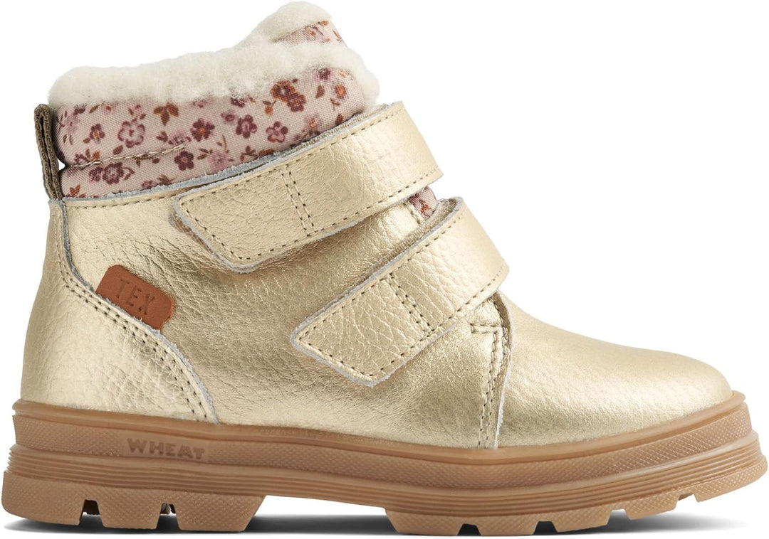 Wheat Kinderschuhe Winterschuhe Dry Klett Tex Junior Grössen Unisex Jungen und Mädchen 80% Leder,20%