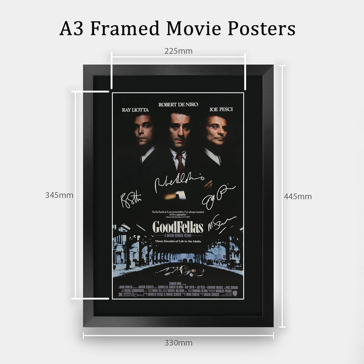 HWC Trading Goodfellas A3 Gerahmte Signiert Gedruckt Autogramme Bild Druck-Fotoanzeige Geschenk Für