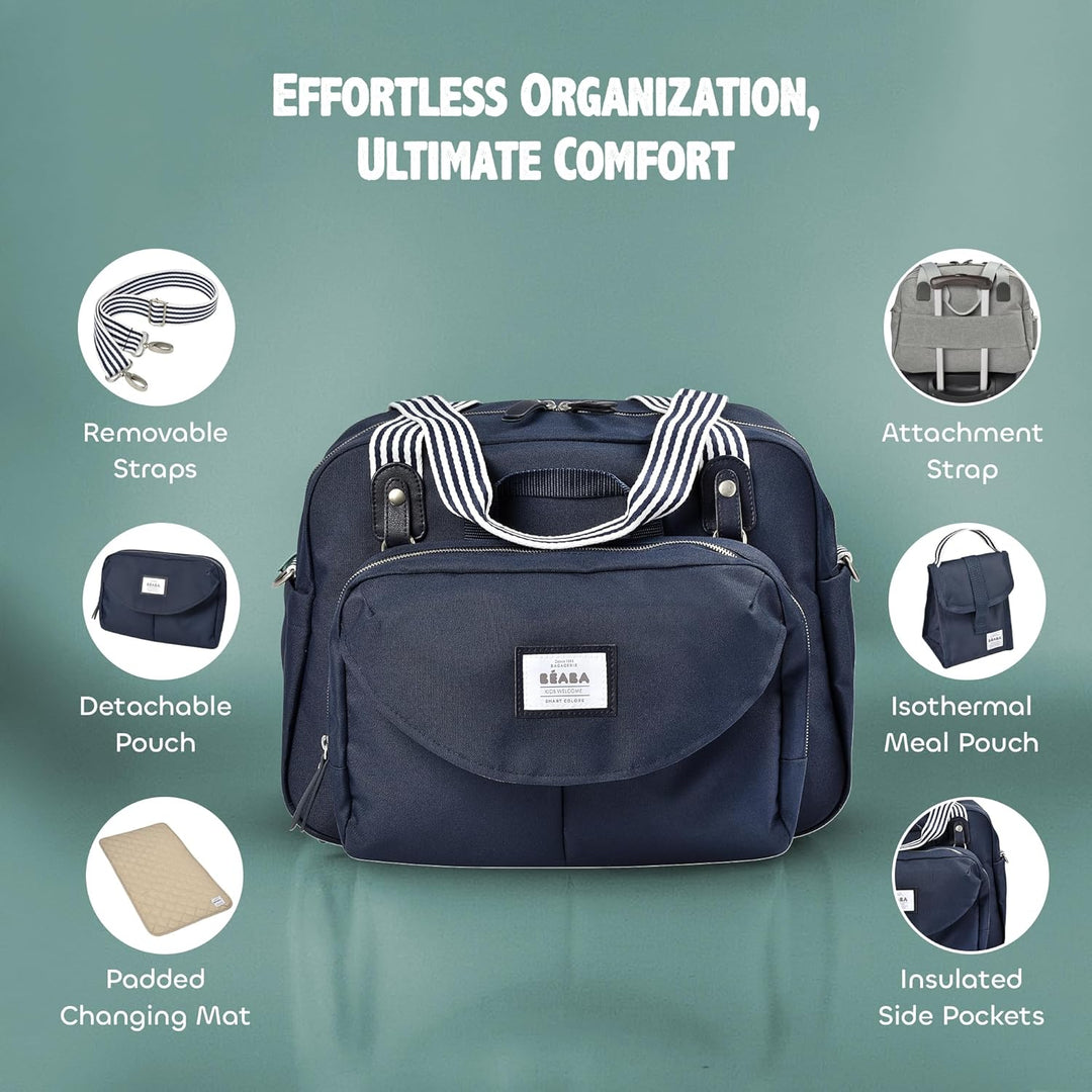 Béaba – Wickeltasche Genève II – Modulierbar, vielfältige Staumöglichkeiten – Vordertasche, Wickelun