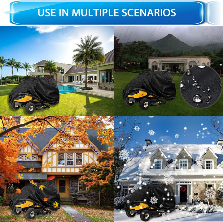 Rasentraktor abdeckplane, Rasenmäher abdeckung, Universal, Wetterfestes, UV-beständiges, Strapazierf