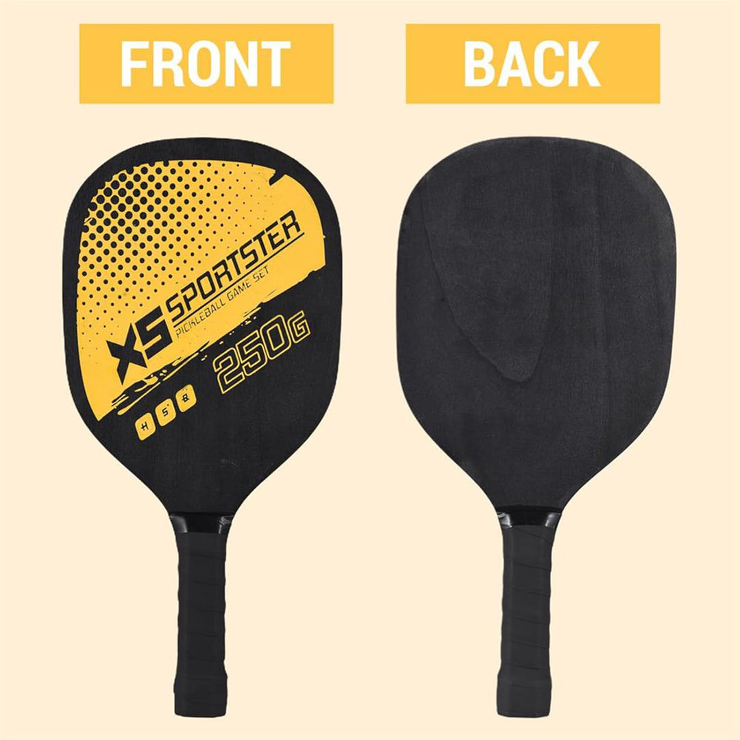 Lixada Pickleball Paddelschläger, 4 Pickleball Bälle mit 2 Paddeln, Indoor & Outdoor Pickleball Padd