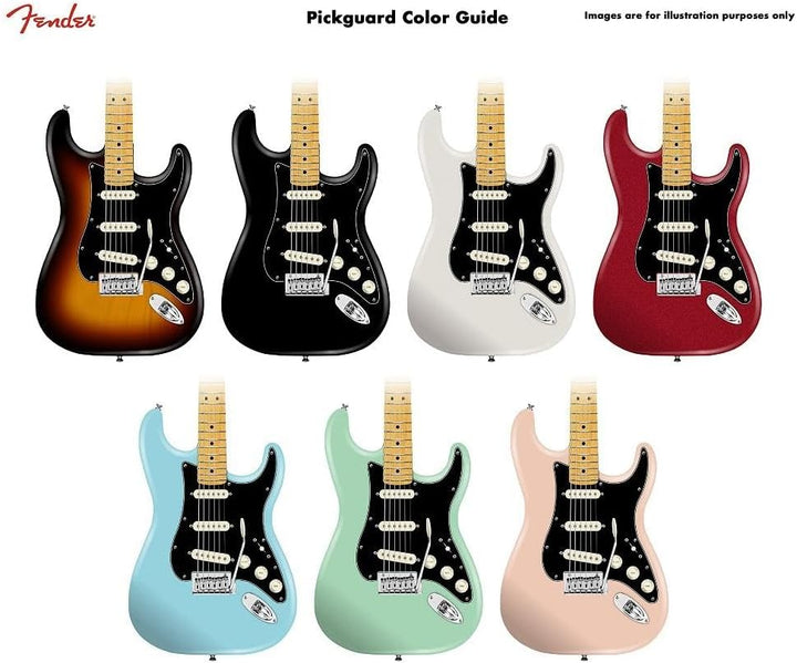Fender Pre-wired Pickguard Strat Tex-Mex, einbaufertig verkabelt – SSS – Schwarz Schwarz Tex Mex, Sc