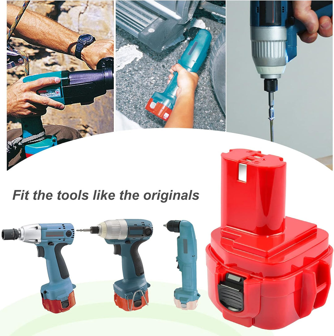 2X Tecmana 12V 3.5Ah Werkzeugakku für Makita 12V PA12 1220 1222 1233 1200 1234 1235 1235B 1235F 1235