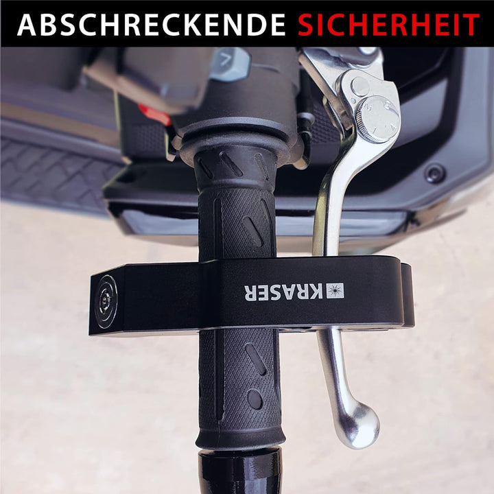 KRASER KR720B Motorrad Bremshebelschloss, Hochwertig Sicherheitsschloss, CNC, Motorradschloss Vespa