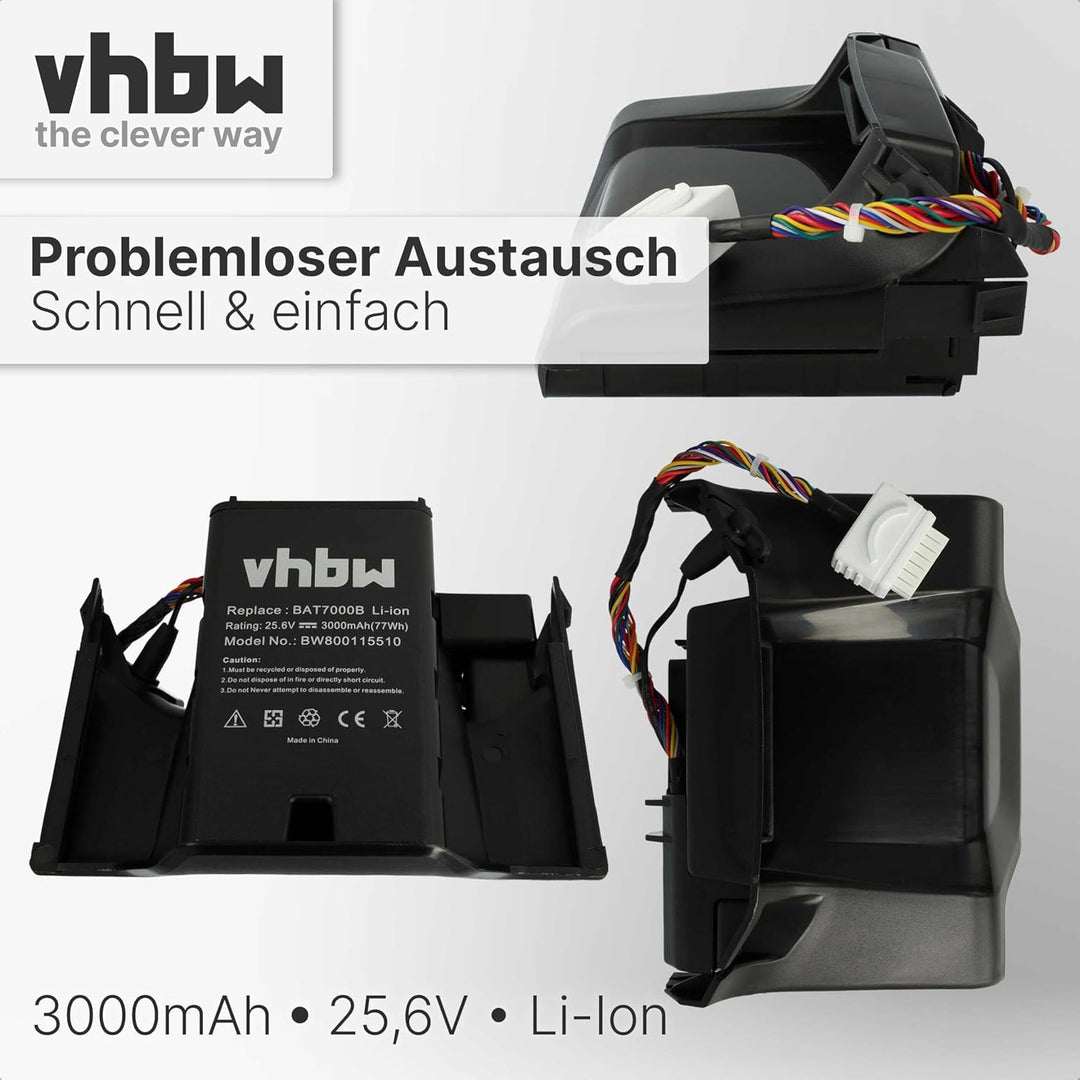 vhbw Akku kompatibel mit Robomow Premium RC302, RC304, RC304u, RC306, RC308, RC308u, RC312, RC312u e