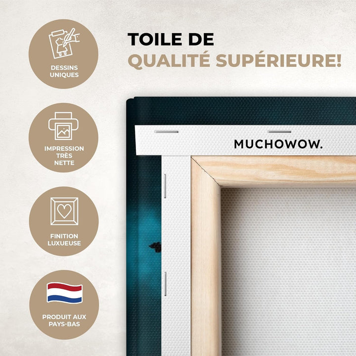 MuchoWow© Leinwandbild Gross 120x80 cm XXL Dekoration Wohnzimmer Bilder Aufhängen Wall Decoration Li