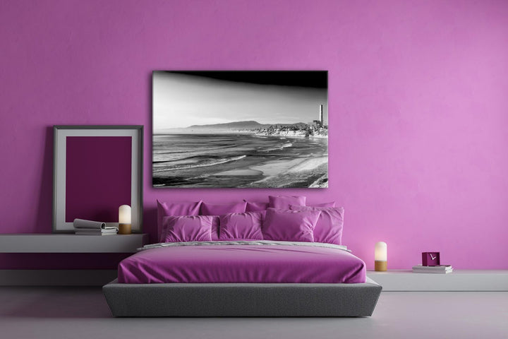 deyoli zauberhafte Küste von Kalifornien Format: 80x60 Effekt: Schwarz/Weiss als Leinwand, Motiv fer