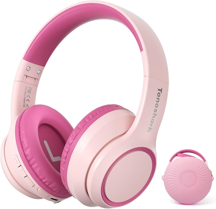 TONOSHARK Noise Cancelling Kopfhoerer Kinder | 60h Spielzeit | Kopfhörer Kabellos Bluetooth Kinder,