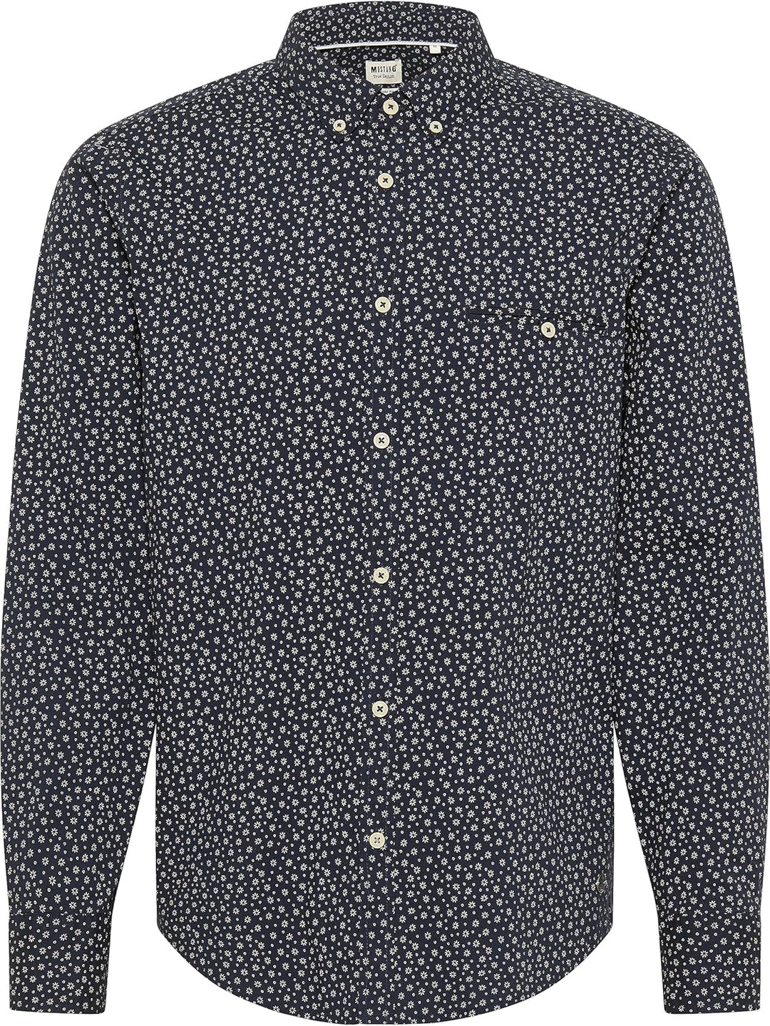 MUSTANG Herren Langarm-Hemd Style Clemens AOP COEL XXL Floral Aop_dk Blue 12332, XXL Floral Aop_dk B