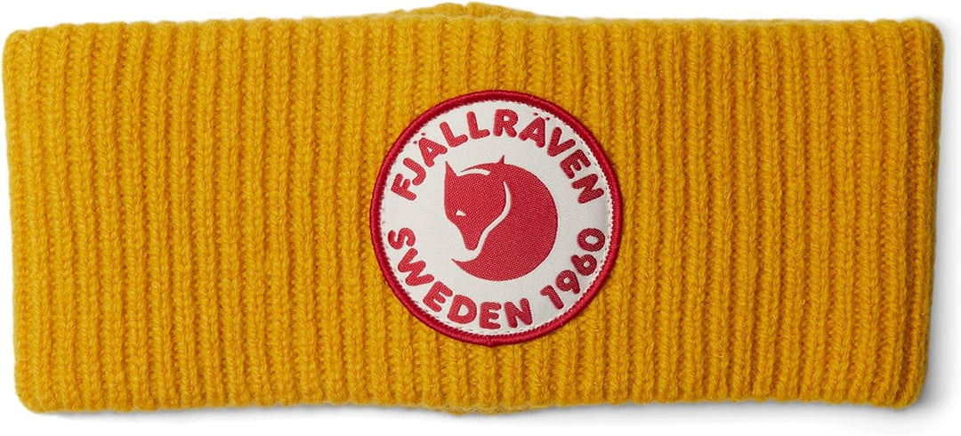 Fjällräven Unisex Hat 1960 Logo Headband 1 stück (1er Pack) Mustard Yellow, 1 stück (1er Pack) Musta