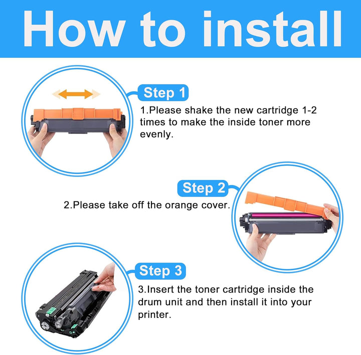 LCL Kompatibel Tonerkartusche TN-241 TN241 TN241BK (2 Schwarz) Ersatz für Brother DCP-9015CDW DCP-90
