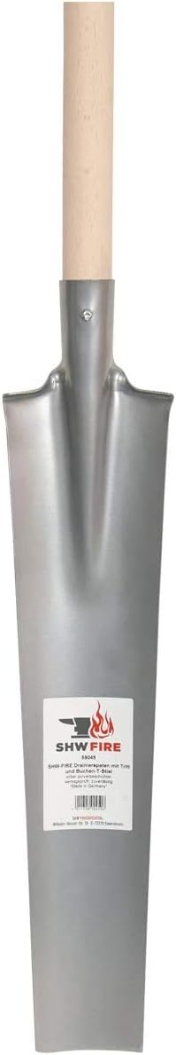 SHW-FIRE Drainierspaten und Kabelgrabenschaufel aus Spezialstahl mit robustem Stiel