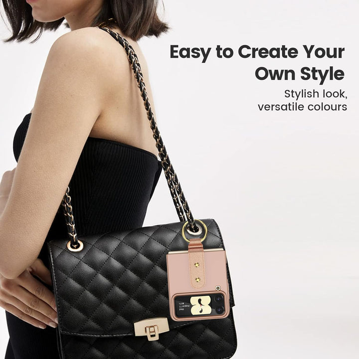 HWeggo Handyhülle für Samsung Galaxy Z Flip 4 Hülle,Ultradünne PC Samsung Z Flip 4 Schutzhülle mit ä