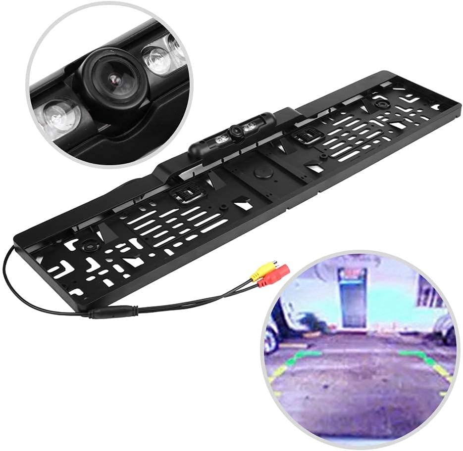 Kennzeichen-Kamera, Europäische Automobilnummer Kennzeichenrahmen aus Aluminiumlegierung mit Rückfah