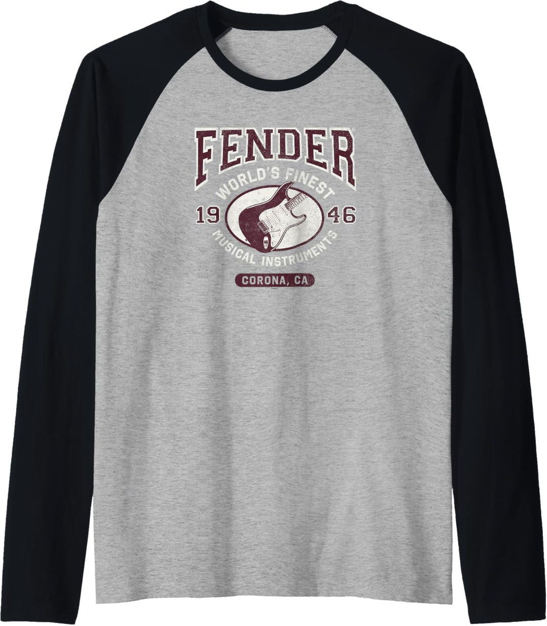 Fender World's Finest Musical Instruments Collegiate Strat Raglan