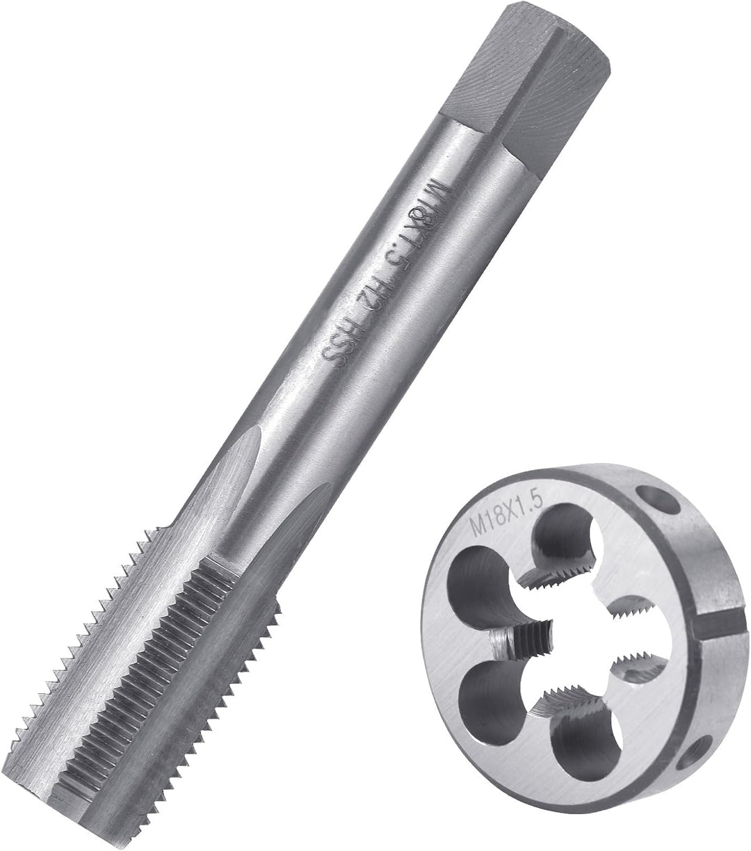 BIGP Gewindebohrer M18 X 1.5, Metrisch Gewindeschneid und Gewindeschneideisen, HSS Gewindebohrer und