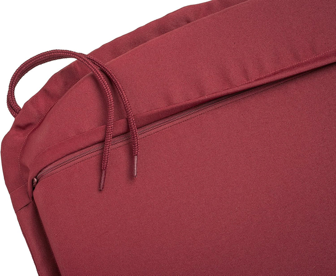 Traumnacht Komfort 4er Set Stuhlkissen/Sitzkissen Outdoor rot, Bezug abnehmbar, mit Eckbändern, 44 x