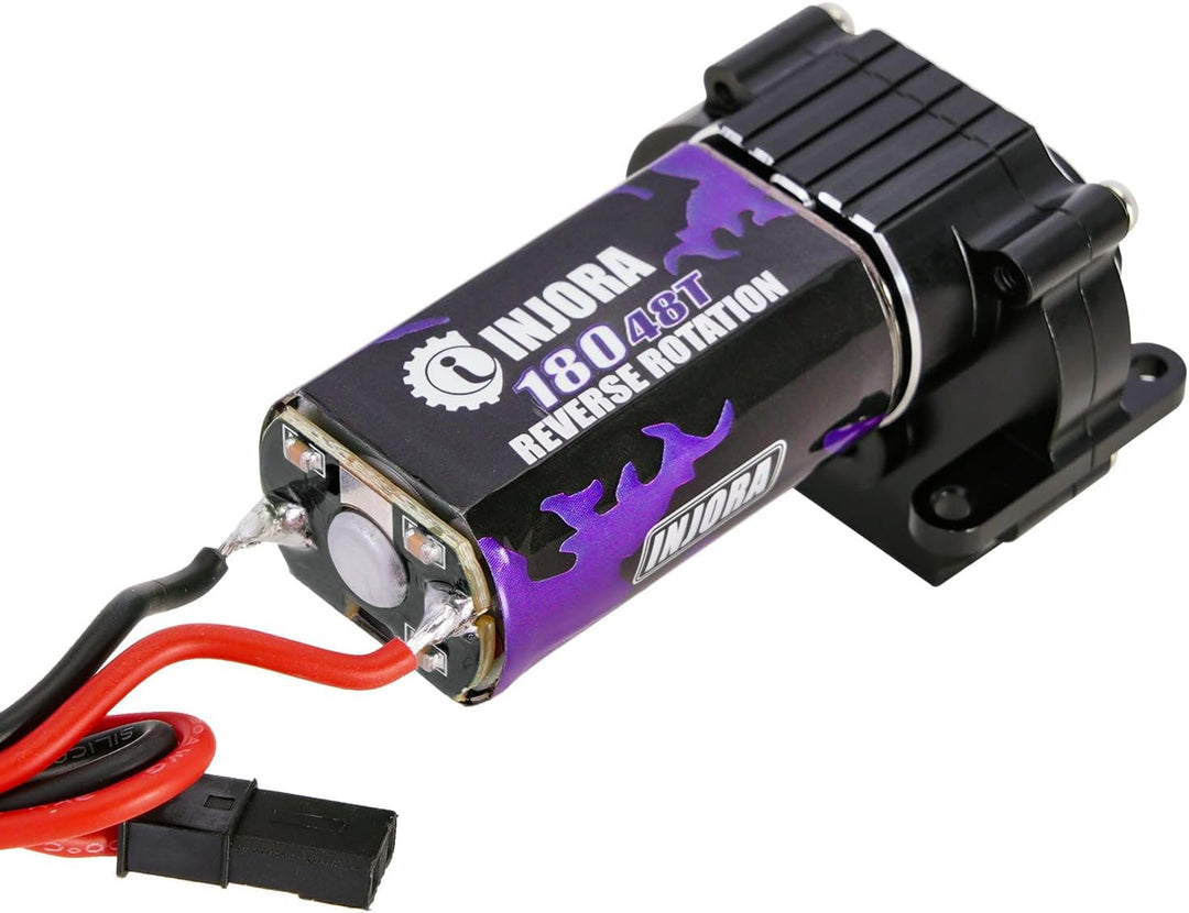 INJORA 180 Pro 48T Motor und Getriebe Getriebemit Low Range Stahl Ausrüstung für 1/18 TRX4M Upgrade