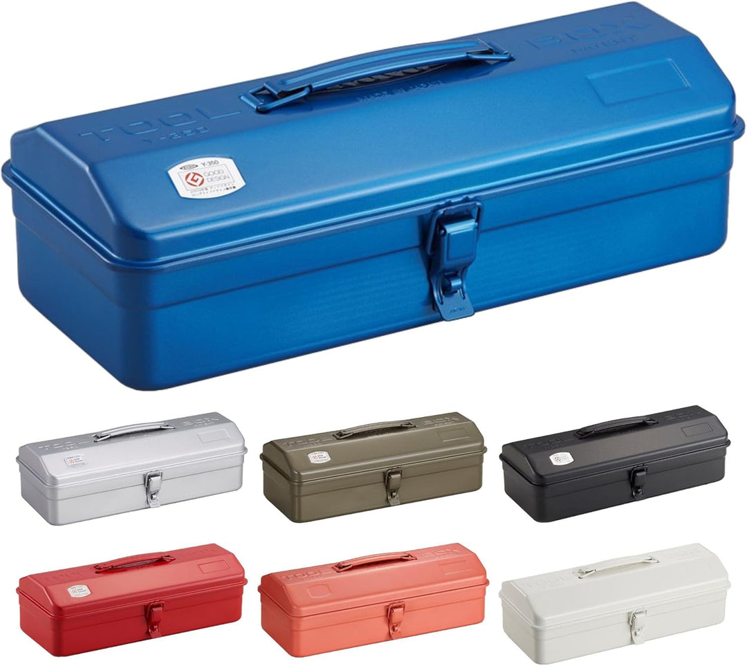 Toyo Steel Werkzeugkoffer Camber-top aus Stahl in der Farbe Blau, 37,3x16,4x12,4 cm, Y-350-BL 37,3x1