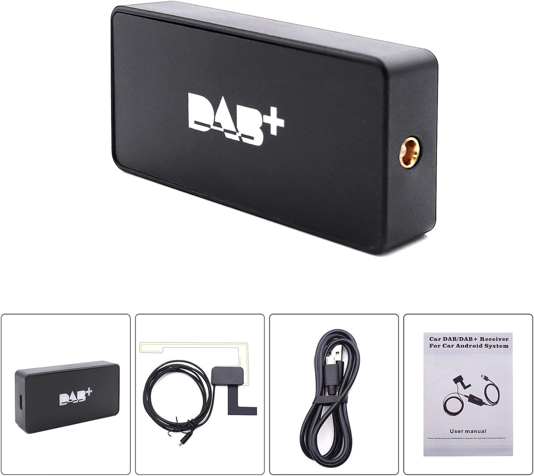 NVGOTEV Digital Audio Broadcast DAB DAB und Box Radio Receiver, Adapter mit Antenne für Android Syst