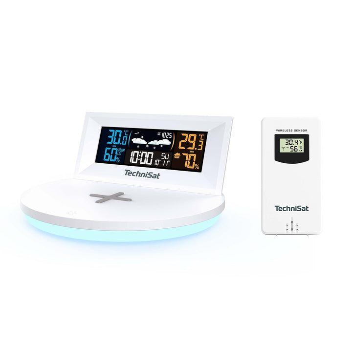 TechniSat IMETEO Q1- Wetterstation mit Aussensensor (Messung von Temperatur, Luftfeuchtigkeit, UV-In