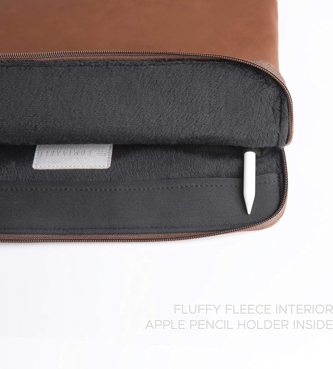 Comfyable Tablet Tasche Leder Sleeve Kompatibel mit iPad Pro 12.9 Zoll M2 2022 M1 2021 2020 & Smart/