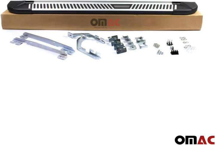 Trittbretter kompatibel mit Toyota Hilux 2015-2023 Seitenbretter Seitenschweller Alu