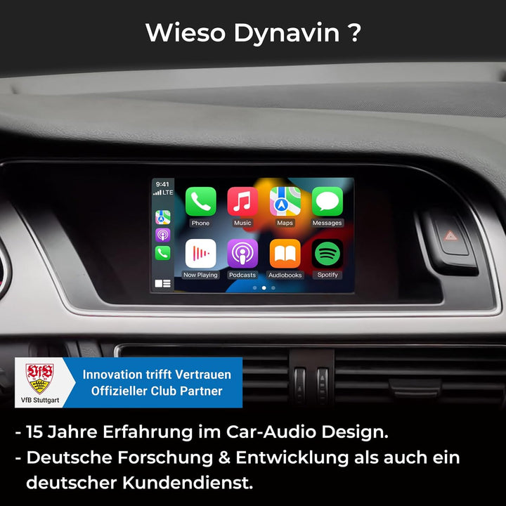 DYNAVIN Android Autoradio Navi für Audi A4 A5 Q5 S4 S5 mit Concert/Symphony Radio, 6,5 Zoll Radio mi