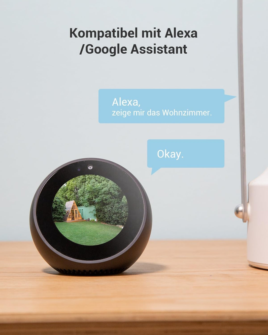 EZVIZ 2MP WLAN IP Kamera, PT Überwachungskamera Innen mit Zwei-Wege-Audio, Bewegungserfolgung, IR Na