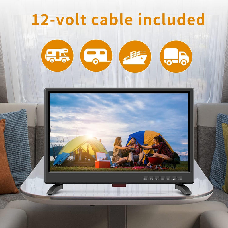 ZOSHING TV 19 Zoll Fernseher,IPS HD 1080p TV Bildschirme-Ingebaut Digital Tuner T2,HDMI,USB Input,AC